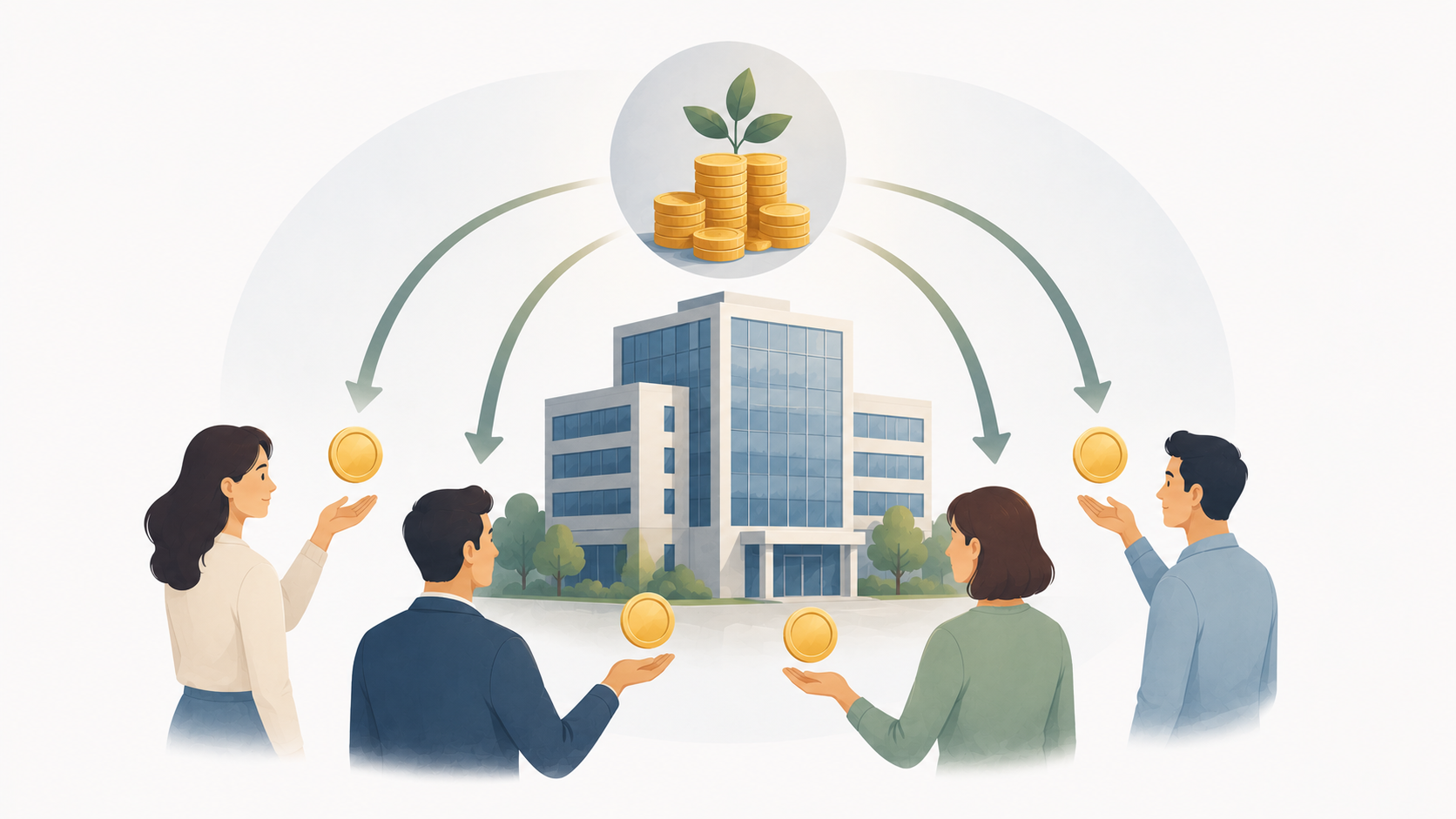 Illustration zum Begriff Dividende