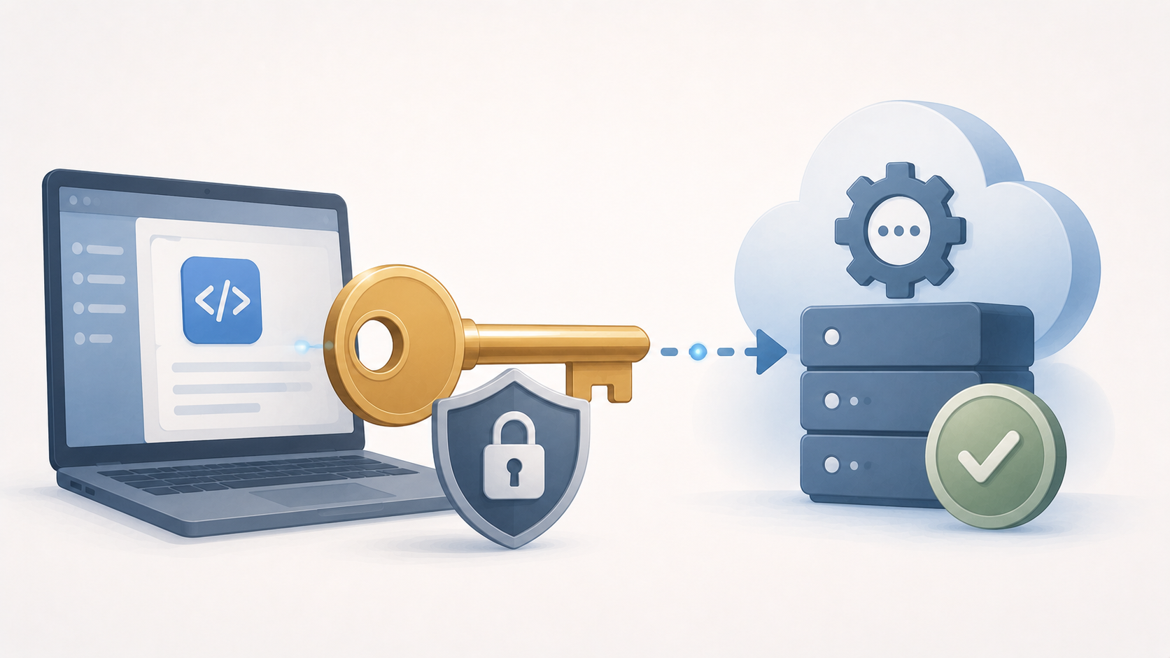 Illustration zum Begriff API Schlüssel