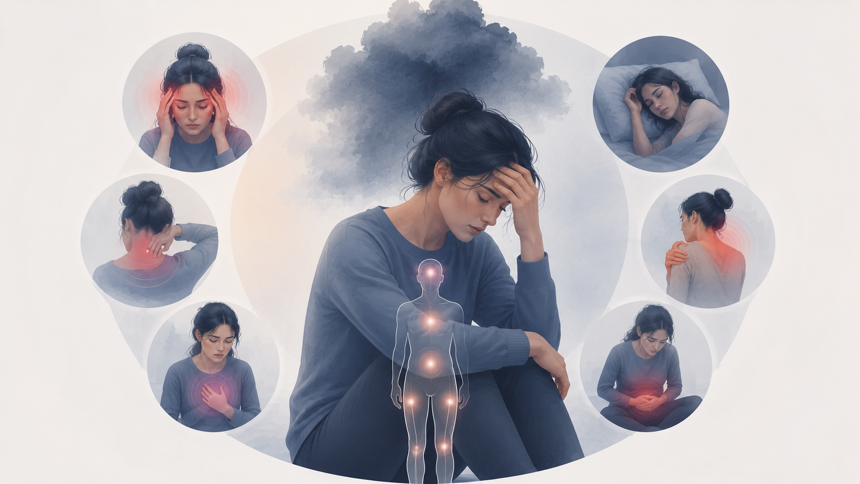 Körperliche Symptome einer Depression