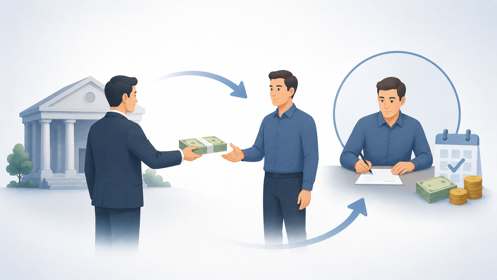 Illustration zum Begriff Kreditnehmer