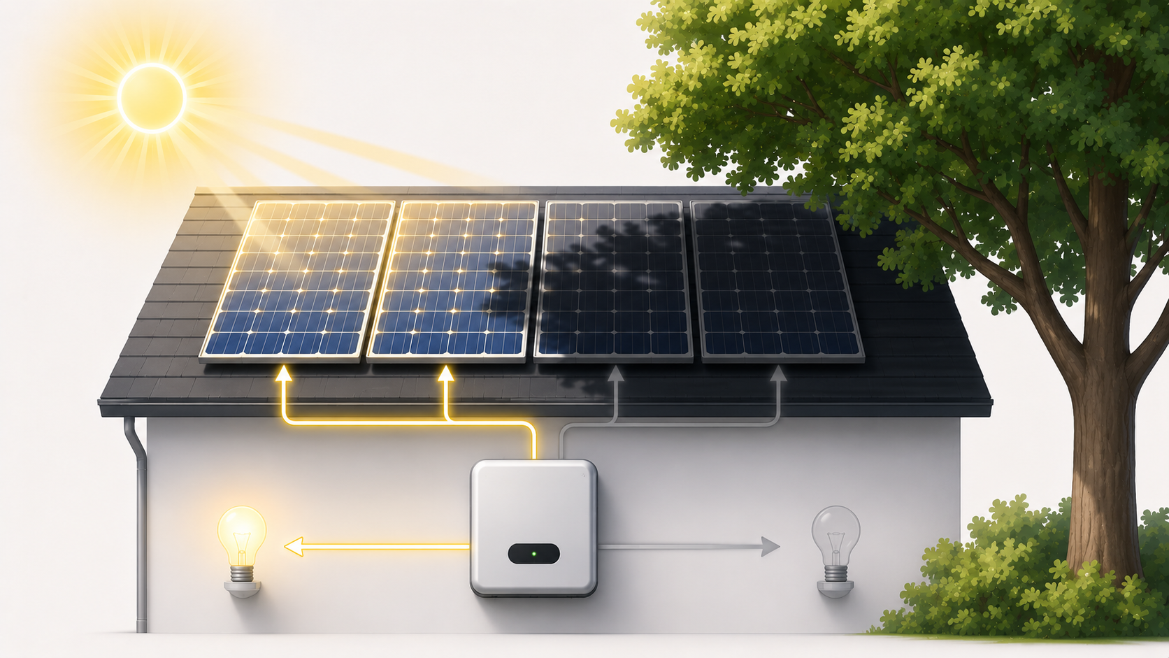 Was ist Verschattungsverlust bei der PV Anlage?